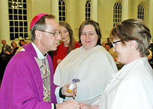 Archbishop Thompson with prisoners