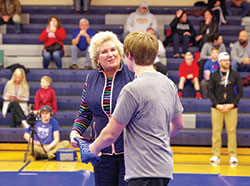 In her 35 years of teaching in Catholic schools, Angela Toner of Roncalli High School in Indianapolis has made it her mission to connect with her students inside and outside the classroom. (Submitted photo)