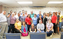 More than 30 parish leaders took part on Aug. 11-12 in a collaborative training effort provided by the Indiana Catholic Conference and an interdiocesan alliance to discuss several topics, including some of the challenges faced by undocumented immigrants. (Submitted photo)